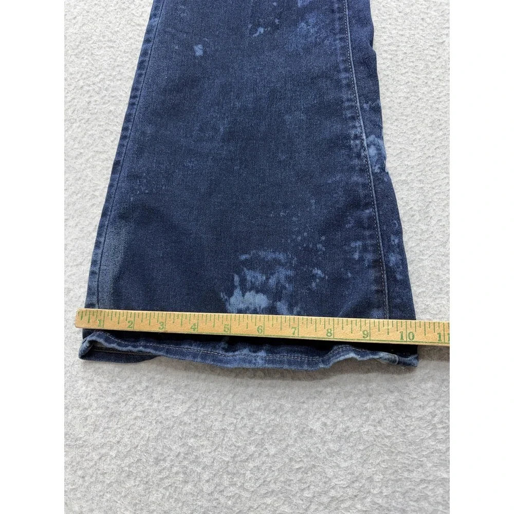 Paige High Rise Bell Canyon Jeans Womens 26x29.5 Dark Wash Flare Stretch Denim